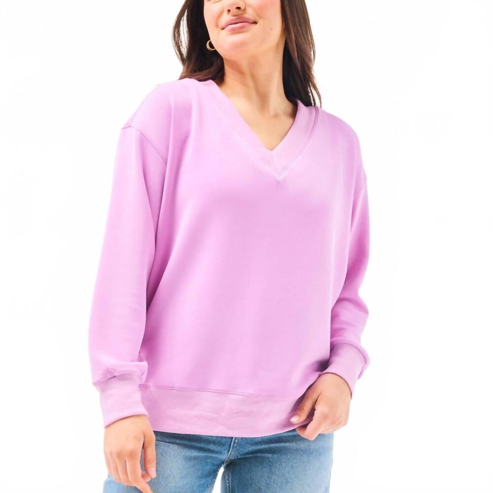 NEW MARY SQUARE hazel long sleeve top in pink